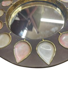 Mithe Espelt 1970s Studio pottery ceramic wall mirror by Mithe Espelt - 4695101
