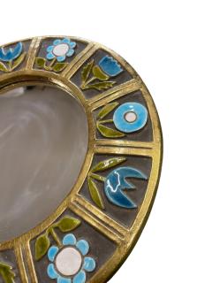Mithe Espelt 1970s Studio pottery ceramic wall mirror by Mithe Espelt - 4711519