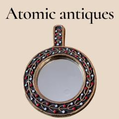 Mithe Espelt 1970s Studio pottery ceramic wall mirror by Mithe Espelt - 4808609
