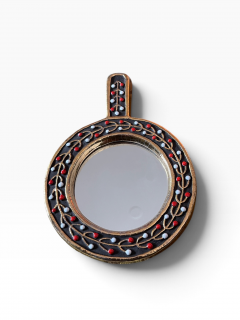 Mithe Espelt 1970s Studio pottery ceramic wall mirror by Mithe Espelt - 4808613