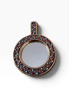 Mithe Espelt 1970s Studio pottery ceramic wall mirror by Mithe Espelt - 4812377