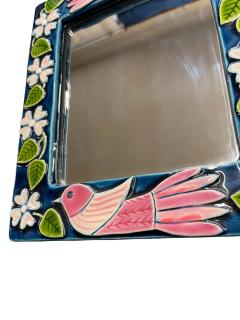 Mithe Espelt 1970s Studio pottery ceramiw wall mirror by Mith Espelt - 4602336