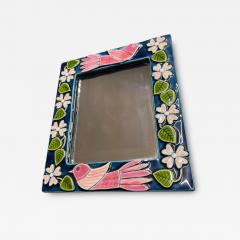 Mithe Espelt 1970s Studio pottery ceramiw wall mirror by Mith Espelt - 4603444