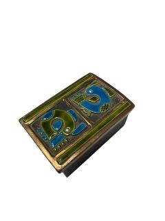 Mithe Espelt 1970s Studio pottery d corative ceramic box by Mith espelt - 4328914