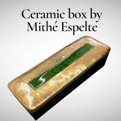 Mithe Espelt 1970s Studio pottery decorative ceramic box by Mithe Espelt - 4471523