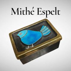 Mithe Espelt 1970s Studio pottery decorative ceramic box by Mithe Espelt - 4683197