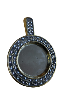 Mithe Espelt 1970s Studio pottery decorative ceramic wall mirror by Mith Espelt - 4497664