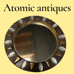 Mithe Espelt 1970s Studio pottery wall Mirror by Mith Espelt - 4567743