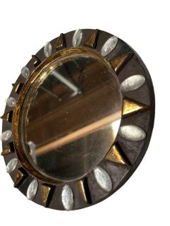 Mithe Espelt 1970s Studio pottery wall Mirror by Mith Espelt - 4567747