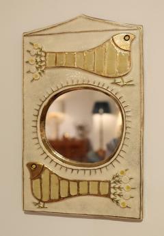 Mithe Espelt A Mithe Espelt White Bird Mirror circa 1970 - 3904621