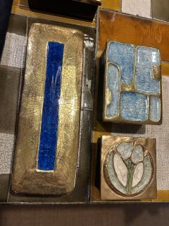 Mithe Espelt Ceramic Jewelry Box by Mith Espelt France 1960s - 4703203