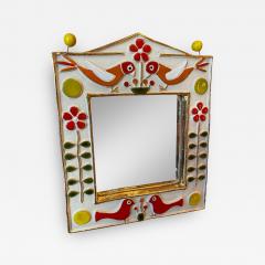 Mithe Espelt Ceramic Mirror by Mith Espelt France 1970s - 2913335