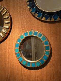 Mithe Espelt Ceramic mirror Engrenages by Mith Espelt France 1960s - 4341900