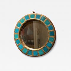 Mithe Espelt Ceramic mirror Engrenages by Mith Espelt France 1960s - 4344254