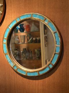 Mithe Espelt Ceramic mirror Engrenages by Mith Espelt France 1960s - 4452672