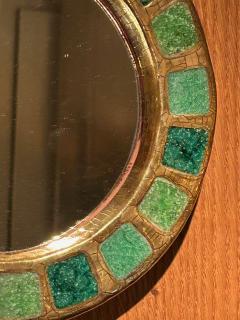 Mithe Espelt Ceramic mirror Engrenages by Mith Espelt France 1960s - 4478294