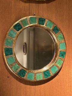 Mithe Espelt Ceramic mirror Engrenages by Mith Espelt France 1960s - 4478295
