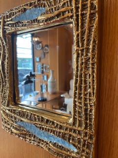 Mithe Espelt Ceramic mirror France 1960s - 2153997