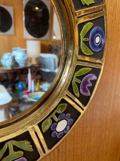 Mithe Espelt Ceramic mirror France 1970s - 2620732