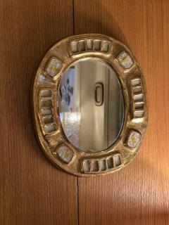 Mithe Espelt Ceramic mirror M rida by Mith Espelt France 1960s - 4452802