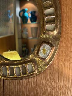 Mithe Espelt Ceramic mirror M rida by Mith Espelt France 1960s - 4452803