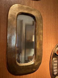 Mithe Espelt Ceramic mirror OBLONG by Mith Espelt France 1960s - 3812872