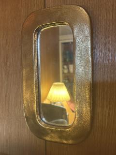 Mithe Espelt Ceramic mirror OBLONG by Mith Espelt France 1960s - 4703185