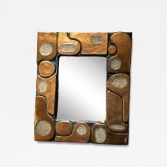 Mithe Espelt Ceramic mirror Ouvea by Mith Espelt France 1960s - 4454435