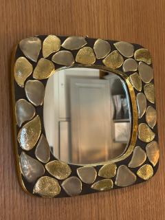 Mithe Espelt Ceramic mirror P tales by Mith Espelt France 1960s - 4324473