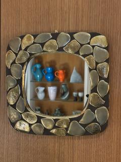 Mithe Espelt Ceramic mirror P tales by Mith Espelt France 1960s - 4324475