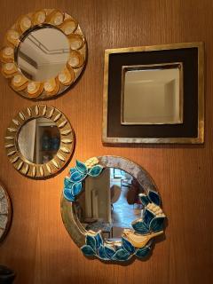 Mithe Espelt Ceramic mirror by Mith Espelt France 1960s - 4312451