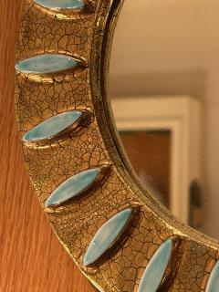 Mithe Espelt Ceramic mirror by Mith Espelt France 1960s - 4452750