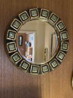 Mithe Espelt Ceramic mirror by Mith Espelt France 1960s - 4818437