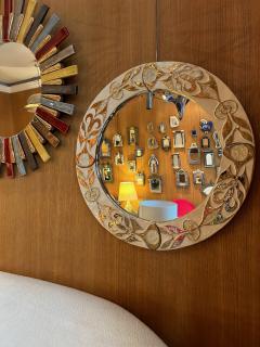 Mithe Espelt Ceramic mirror by Mith Espelt France 1970s - 3603224
