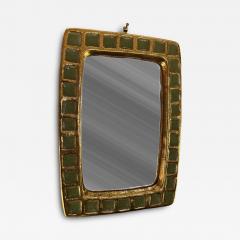 Mithe Espelt Ceramic mirror pate de verre by Mith Espelt France 1960s - 4758405