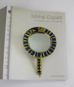 Mithe Espelt Mith ESPELT 1960s Gilded Ceramic Mirror not Lembo  - 1565742