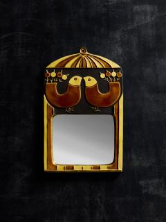 Mithe Espelt Mithe Espelt Cage Mirror in Beige and Brown Shades - 4693017