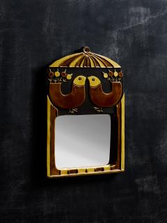 Mithe Espelt Mithe Espelt Cage Mirror in Beige and Brown Shades - 4693021