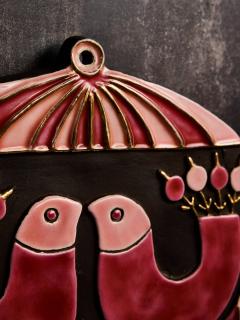 Mithe Espelt Mithe Espelt Cage Mirror in Pink and Red Shades - 4693149