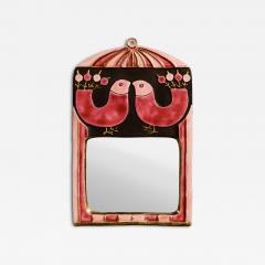 Mithe Espelt Mithe Espelt Cage Mirror in Pink and Red Shades - 4713927