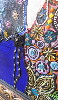 Mixed Media Mosaic Framed Wall Art - 446273