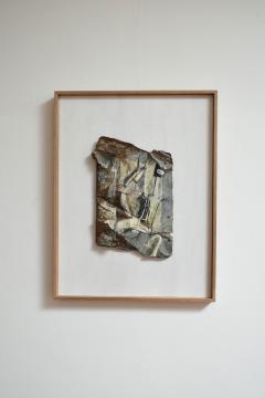 Mixed media artwork painting on metal by Gen 1980s  - 4698304