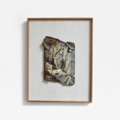 Mixed media artwork painting on metal by Gen 1980s  - 4698333