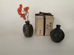 Miyao Masahiro Pair of Contemporary Sake Bottles by Miyao Masahiro - 1925564