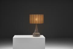 Model Inka Glazed Table Lamp with Relief Patterns Denmark 1970s - 4604304