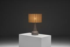 Model Inka Glazed Table Lamp with Relief Patterns Denmark 1970s - 4604306