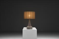 Model Inka Glazed Table Lamp with Relief Patterns Denmark 1970s - 4604308
