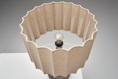 Model Inka Glazed Table Lamp with Relief Patterns Denmark 1970s - 4604310