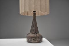 Model Inka Glazed Table Lamp with Relief Patterns Denmark 1970s - 4611045
