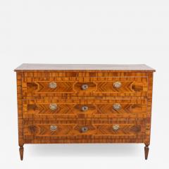 Modenese 18th century Louis XVI walnut chest of drawers with various woods and i - 4614303